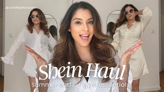 SHEIN Summer Haul  Gym essentials TRY ON [upl. by Aniham]