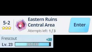 Blue Archive  3 Star  S Rank  Mission 52 Hard  Eastern Ruins Central Area  F2P Low Level [upl. by Ahtelahs]