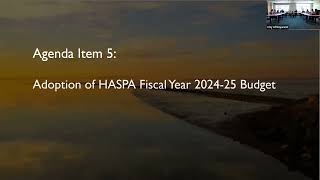 HASPA BOT Meeting Zoom Video on July 25 2024 [upl. by Durrett]