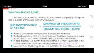 turndown ratio of burner [upl. by Einama293]