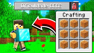 JOGANDO o MINECRAFT no modo BEBÊ muito fácil [upl. by Kcirtapnhoj]