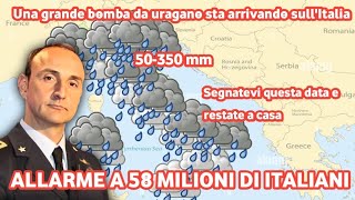 METEO ALLARME MOLTO GRAVE ENORME E PERICOLOSO URAGANO STA ARRIVANDO CON Il RITORNO DEL VERO INVERNO [upl. by Yeneffit]