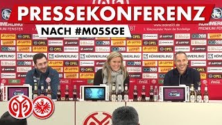 Die Pressekonferenz nach dem Spiel gegen Eintracht Frankfurt  M05SGE [upl. by Orsa445]