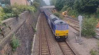 here is DC rail blue class 60028 to Tytherington from Wembley reception 17 [upl. by Enilegna791]