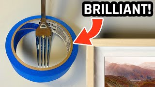 7 CLEVER Picture Hanging Tricks Everyone Should Know [upl. by Hermie]