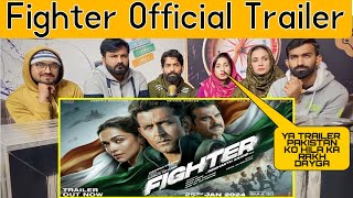 Reaction on Fighter Official Trailer  Hrithik Roshan Deepika Padukone Anil Kapoor Siddharth Anand [upl. by Brooking]