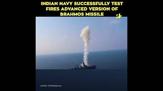 BrahMos Advanced Version Tested From Warship [upl. by Atir]