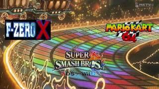 N64 Rainbow Road OriginalFZero XSSB4 Mashup [upl. by Suolhcin]