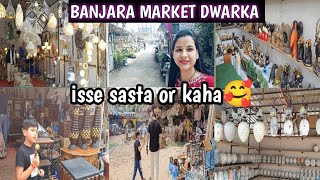 BANJARA MARKET DWARKA💜Diwali shopping  Home decor items  Isse sasta or kahavandanafulara5040 [upl. by Amleht164]