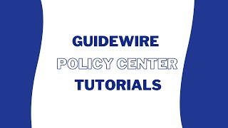 Guidewire Policy Center Tutorials  Guidewire Policy Center  Guidewire Policy Center Introduction [upl. by Brentt741]