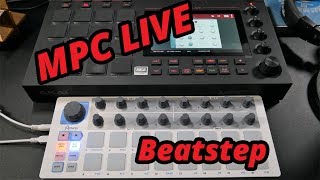 Mpc Live Bassline with Arturia Beatstep Tutorial [upl. by Aihpled644]