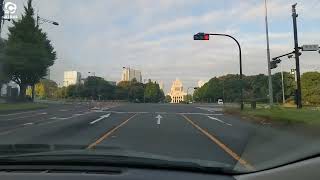 霞が関 千代田区 東京都  Kasumigaseki Chiyoda Tokyo  Driving in Japan [upl. by Svensen]