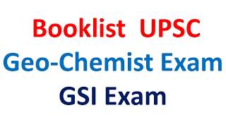 Booklist for geochemist exam GSI Exam [upl. by Kylen]