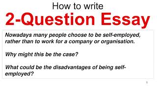 IELTS Academic 14 Test 4 Writing Task 2  2 question essay  People choose to be selfemployed [upl. by Sandon]