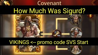 Evony  How Much Did I Spend on Sigurd  VIKINGS Promo Code SVS [upl. by Otecina]