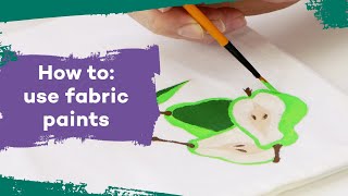 How to use fabric paint [upl. by Milicent]