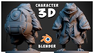 Master 3d Sculpting In Blender A Stepbystep Character Creation Tutorial [upl. by Medrek790]