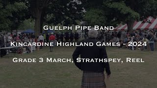 Guelph Pipe Band Grade 3 MSR Kincardine Highland Games 2024 final [upl. by Pengelly]