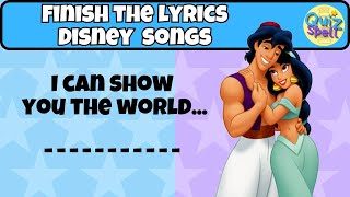 🔮Finish The Lyrics Disney Edition 🏰 Trivia Quiz Challenge [upl. by Yvonne]