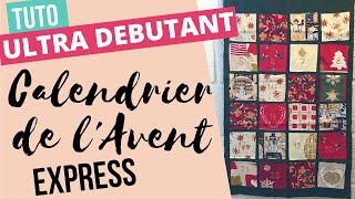 Tutoriel couture ultra débutant  un calendrier de lavent express [upl. by Barret]