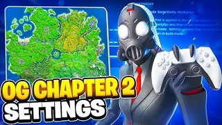 NEW Best OG Chapter 2 Controller Settings For Fortnite PS4PS5XBOXPC [upl. by Eidnam464]