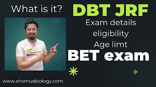 DBT JRF preparation  DBT BET exam details  everything about dbt bet exam [upl. by Eldnik574]