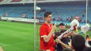 Juanfran y Courtois en el Frente Atletico [upl. by Halbert]