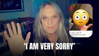 Sebastian Bach Apologizes After Concerning Social Media Posts [upl. by Eyssej]