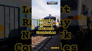 Country With Longest Railway Networks facts railway india indian china usa france germany [upl. by Crofton]