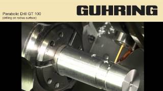 Guhring GT100 Drilling on Radius [upl. by Yeclek]