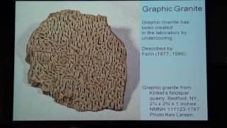 Granitic pegmatites Formation and mining Presented by Mark Jacobson Retired Chevron Corporation [upl. by Atilal193]