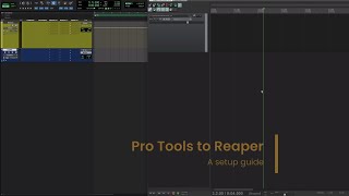 Pro Tools to Reaper  a setup guide [upl. by Aramoy]