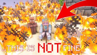 How Can Villager And I Survive The Heat In Minecraft [upl. by Serge12]