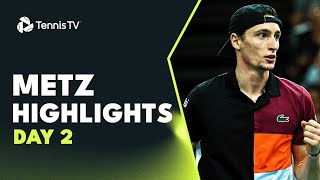 Humbert Takes On Thiem Khachanov Fognini In Action  Metz 2023 Highlights Day 2 [upl. by Nesilla]