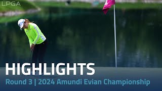 Round 3 Highlights  2024 Amundi Evian Championship [upl. by Ainedrag]