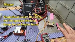 Making a MOPAR Ballast Ignition System Fire on a Workbench [upl. by Ahsieket392]