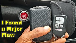 Flaw I found Testing Signal Blocker for Key Fobs  Protect a car from THEFT Cars with KEYLESS Entry [upl. by Alessig931]