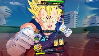 Majin Vegeta with Gotenks LF on FullScreen Landscape Mode Dragon Ball Legends  4K [upl. by Vladamir]