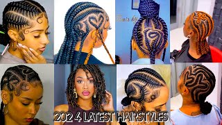 BUTTERFLIES BRAIDS AND HEART HAIR STYLES ON SHORT 4C NATURAL HAIRS  HOW TO BRAID [upl. by Odraode]