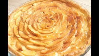 Tarte aux pommes base crème patissière [upl. by Fontes]