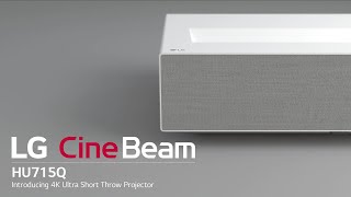 LG CineBeam  Introducing 4K Ultra Short Throw Projector  LG [upl. by Llehsyar147]