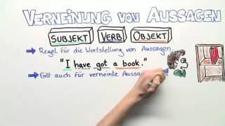 VERNEINUNG VON AUSSAGEN  Englisch  Grammatik [upl. by Aloivaf]