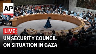 LIVE UN Security Council discusses situation in Gaza [upl. by Graybill65]