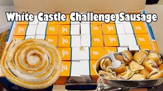 I Accept LA Beasts White Castle Crave Case 30 Sliders Sausage Challenge [upl. by Wehrle]