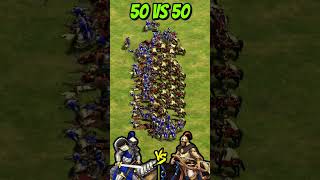 50 Elite Cataphracts vs 50 Elite Mangudai AoE2 Shorts ageofempires gaming [upl. by Zurciram507]