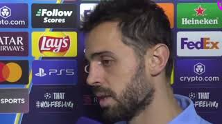 Reacción de Bernardo Silva Post Partido Tras el Manchester City Salir Goleados en Portugal [upl. by Chloe]