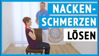 Nackenschmerzen behandeln  3 einfache Übungen  Für zu Hause [upl. by Asylla]