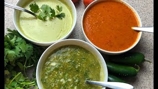 TOP 3 SALSAS PARA TACOS SALSAS MEXICANAS FACIL Y RAPIDAS 😋 [upl. by Issim]