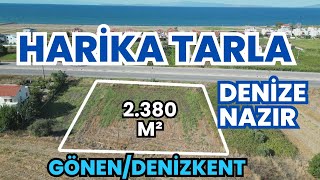 DENİZE NAZIR 2380 M2 HARIKA TARLA  GÖNEN DENİZKENT [upl. by Ramsa878]