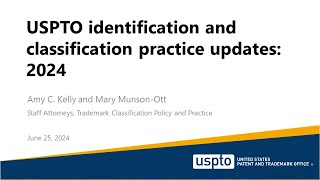 Attorney practitioners 2024 Trademark identification and classification updates [upl. by Marja107]